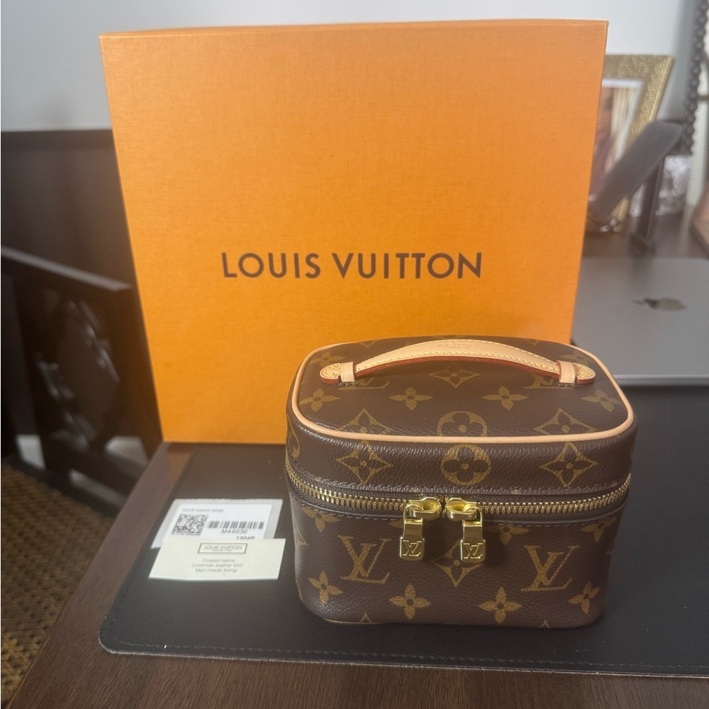 Louis Vuitton Monogram Brown and Gold Vanity Box